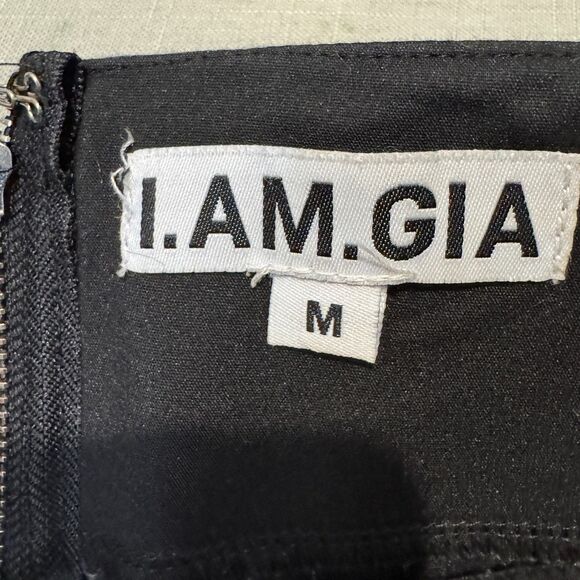 I AM GIA Super High Waisted Trendy Coco Metal Chain Panel Pants - Women's Medium - Picture 2 of 10